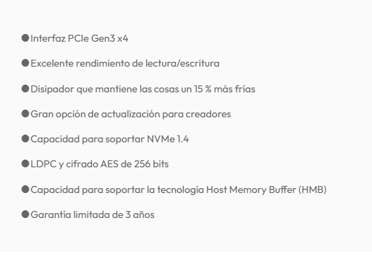 Disco Duro Solido SSD Adata Legend 710 de 512Gb PCIE Gen3 M.2 2280