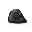 Mouse Delux M618Mini RGB Wireless-BT-Recargable 1000MA Vertical Ergonomico