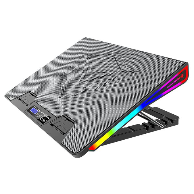Laptop Cooler para Netbook Gamer Meetion MT-CP5050  1 Ventiladores   2 Puertos usb black