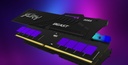 Memoria Ram Kingston 16Gb DDR5 FURY Beast RGB 5600MT/s CL40 - 1.25 XMP KF556C40BBA-16