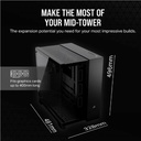 CASE CORSAIR ATX 6500X DUAL-CAMERA TEMPERED GLAS 2TYPEC 5USB3.2 AUDIO MID-TOWER BLACK