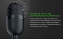 Microfono Razer Seiren V3 Mini Black Edition Certificado para Streaming Supercardioide Ultrapreciso USB PN RZ19-05050100-R3U1 Black