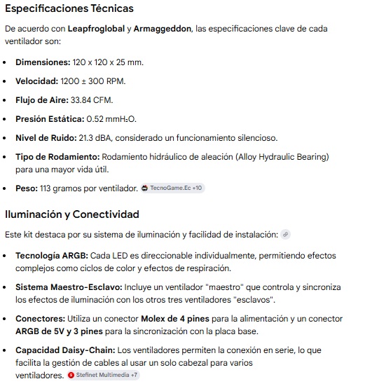 Kit Armaggeddon de 4 Ventiladores ARGB KIT5000 - Black