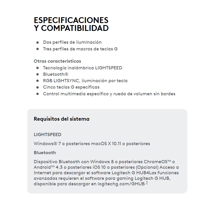 Teclado Logitech Gaming G915 Wireless Rgb Lightspeed For Gaming Negro 920-008902