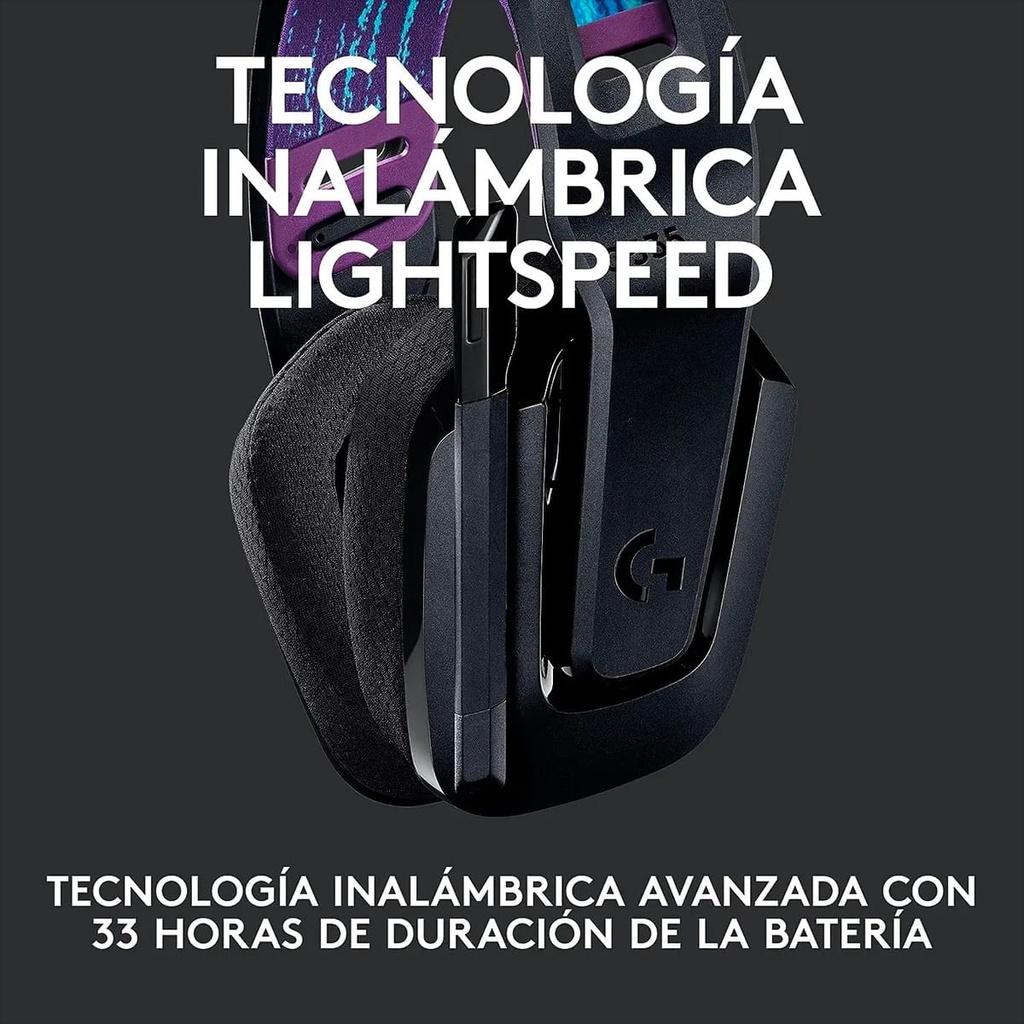 Audifono Logitech G535 Gaming Wireless Lightspeed Black parar Pc y PS4-5 981-000971