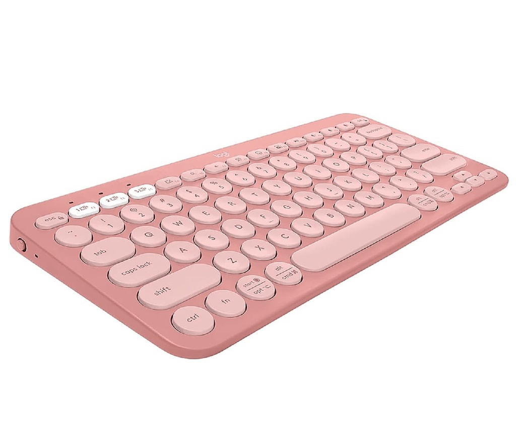 Teclado LOGITECH PEBBLE KEYS 2 K380S Wireless SP Rosa 920-011785