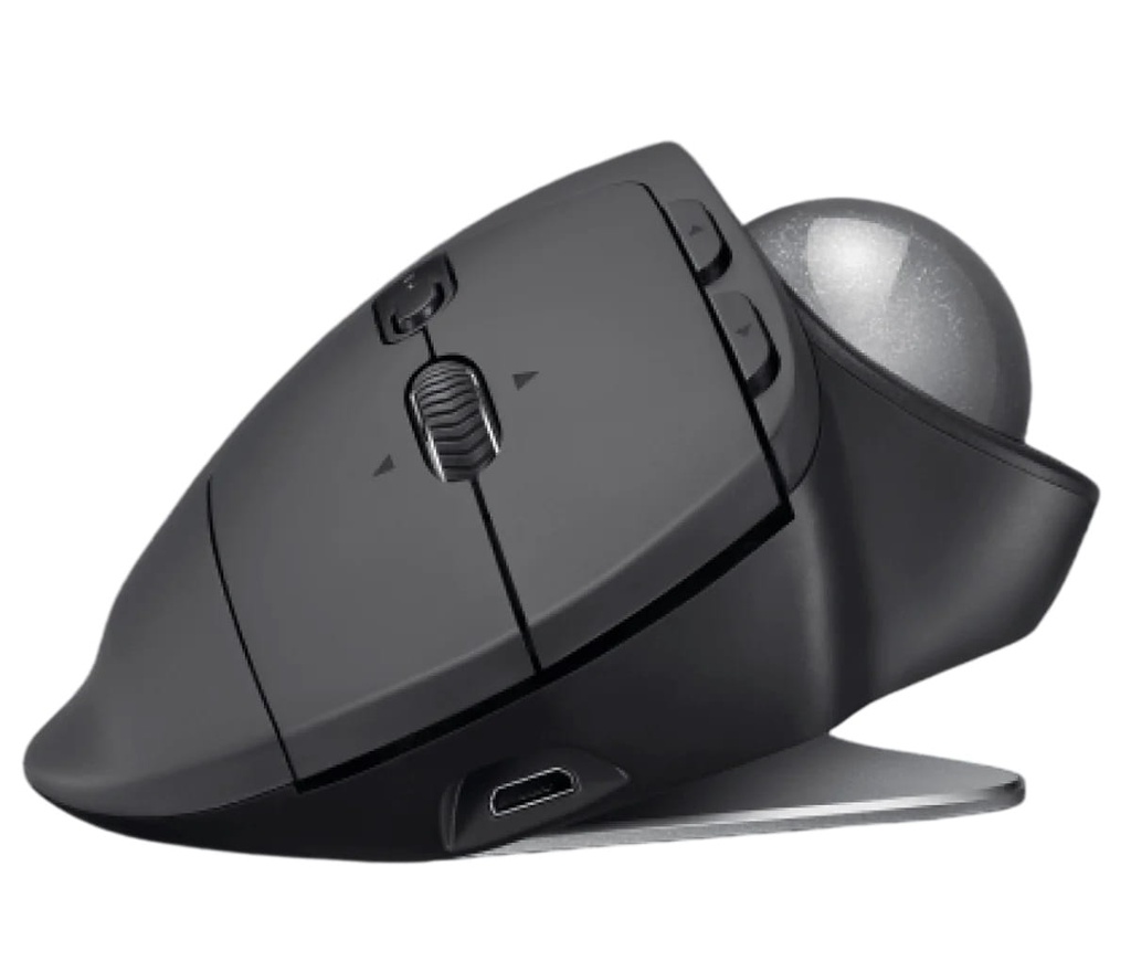 Mouse Logitech MX Ergo S Wireless TrackBall Logi Bolt Black Bluetooth Bateria Recargable 910-007261