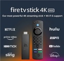 Adaptador Amazon Fire Tv Stick 4k 2nd Gen Wifi 6 con Alexa HDR Voice Remote Control Dolby Vision-Atmos Negro 840268935092