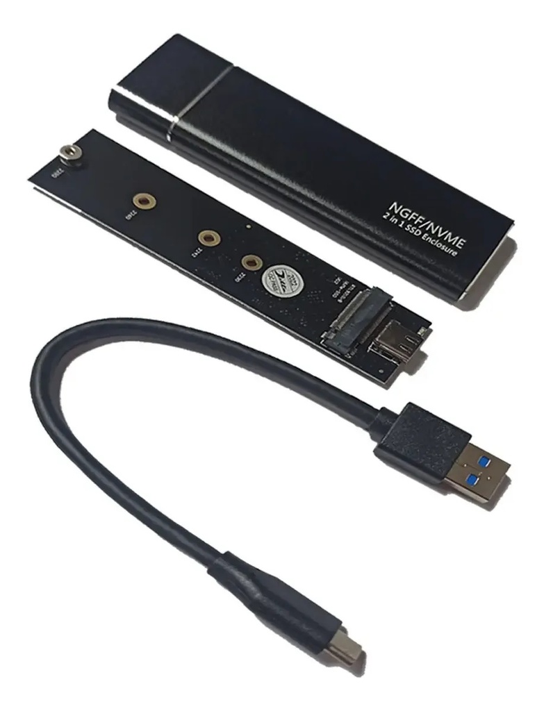 Enclouser SSD Case para SSD M.2 NVME a USB 3.1 0163012