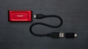 SSD Kingston Externo XS1000R 2Tb Rojo Usb Type C / USB 3,2 Gen 2 1050 MB/s lectura y 1000 MB/s escritura SXS1000R/2000G
