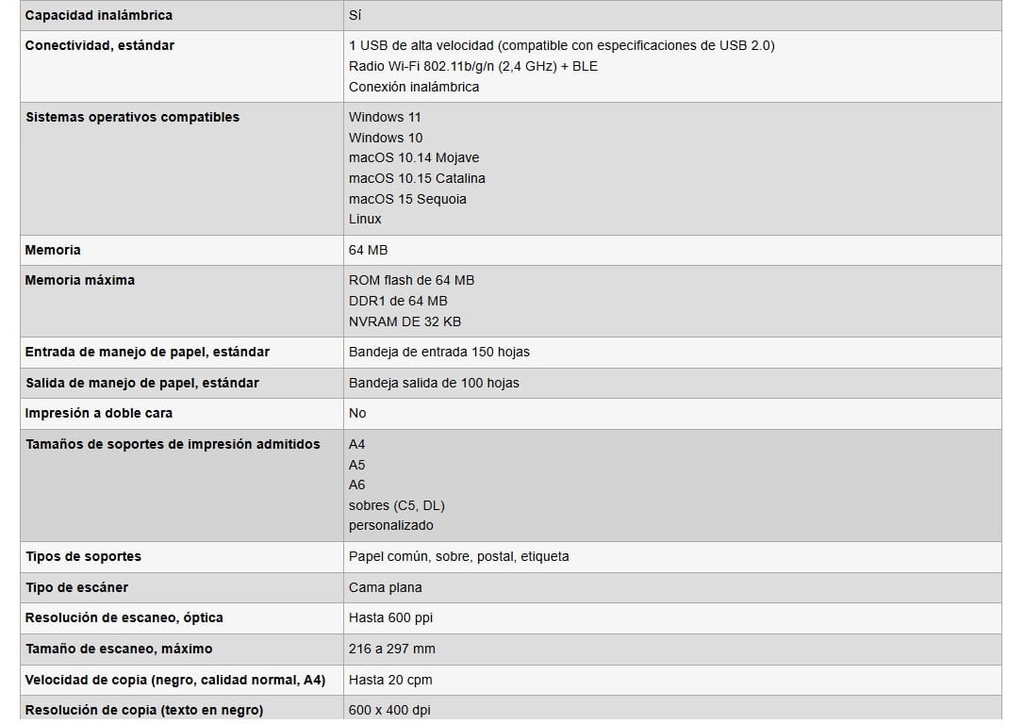 Impresora Multif. Laser HP MFP M141W Monocromatica 7MD74A#BGJ