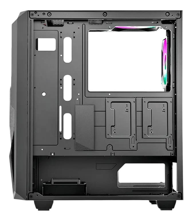 Case Gaming Gamemax REVOLT /1*USB 3.0/1*USB 2.0/2*HDD/2*SSD/CHASIS NEGRO ATX/4*VENTILADORES INTERNOS/VIDRIO TEMPLADO/SIN FUENTE
