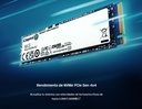 SSD Kingston NV3 M.2 de 500Gb NVME SNV3S/500G 2280  PCIe 4.0 x 4 NVMe 5000-3000MB-s NAND 3D