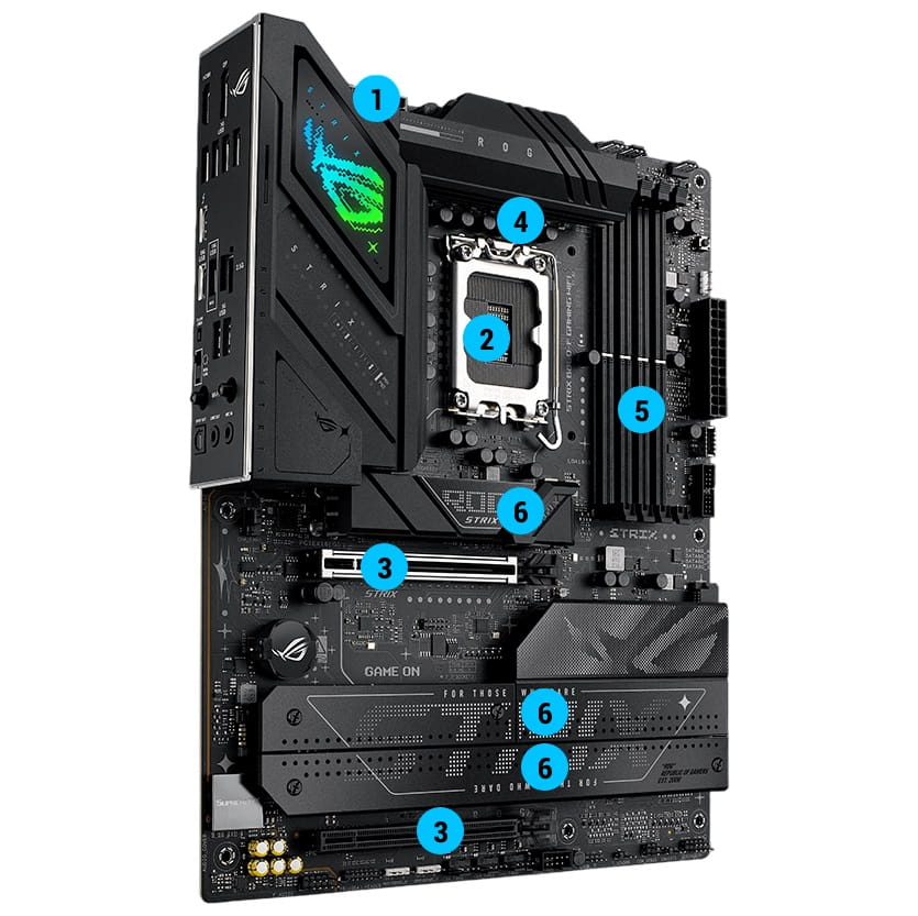 Mbo Asus ROG Strix B860-F GAMING WIFI Intel Core Ultra LGA1851 DDR5-9066Mhz BT DP HDMI 4M.2 PCIe 5.0