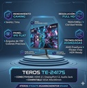 Monitor TEROS de 27" TE-2714S Plano Gaming 144HZ-1MS IPS FHD 1920X1080