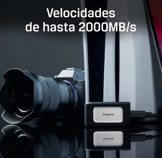 SSD Kingston Externo XS2000 1Tb Usb Type-C USB 3,2 Gen 2x2 2000MB/s lectura y 2000MB/s escritura SXS2000/1000G