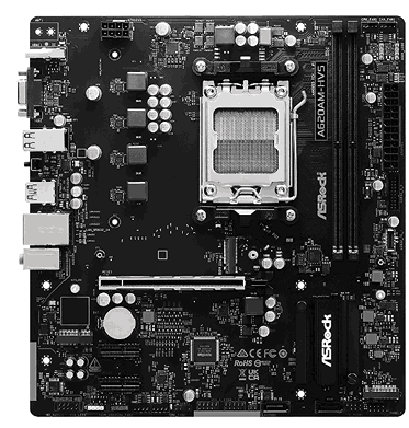 Mbod Asrock A620AM-HVS Amd Am5 Ryzen 7000-8000-9000 2xddr5 D-SUB  Hdmi 2xM.2 4xSATA Pcie4.0 Micro-atx