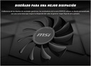 TARJETA DE VIDEO MSI GEFORCE RTX 3050 VENTUS 2X 6GB GDDR6 96bit HDMI DP PCIe 4.0 2VENT 912-V812-201
