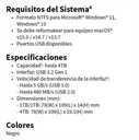 Disco Duro Externo Toshiba CANVIO BASICS 4TB USB 3.0 SC3240-A1