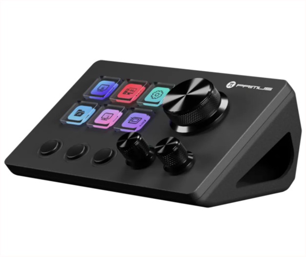 Stream Deck LCD Primus Imperium 6T con 6 Teclas Macro LCD 3 Botones y 3 Perillas PSD-60BK