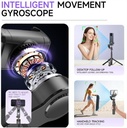 Estabilizador Gimbal con seguimiento facial IA inteligente antivibración C22 barra de aleación de aluminio de 1338 mm trípode palo selfie con interfaz de 1/4