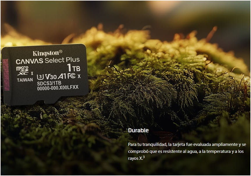 Memoria Kingston Micro Sd 64gb Canvas Select Plus Class 10 100mb Con Adaptador SDCS3