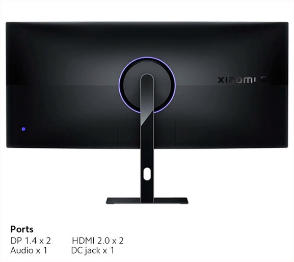 Monitor Xiaomi 34 G34WQi CURVO WQHD 3440x1440 180Hz 1ms FreeSync premiun 100% sRGB Black