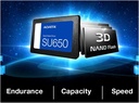 Disco Duro Sólido Adata 1TB SU650 2,5Inch SATA III Hasta 520MB/s ASU650SS-1TT-R