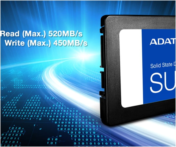 Disco Duro Sólido Adata 1TB SU650 2,5Inch SATA III Hasta 520MB/s ASU650SS-1TT-R