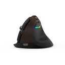 Mouse Delux M618Mini RGB Wireless-BT-Recargable 1000MA Vertical Ergonomico
