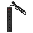 Supresor De Picos Quasad Nema5-15r 6 Outlets 110v-240v Negro