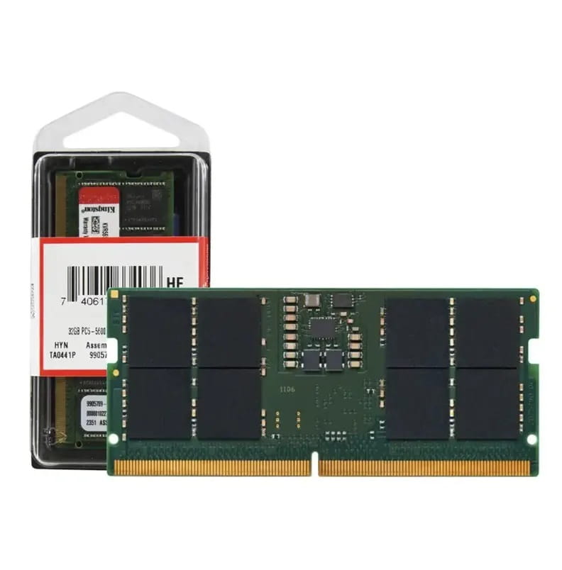 Memoria Ram Laptop Kingston 16GB 5200MT/s DDR5 Sodimm CL42 1RX8 1.1V KCP552SS8-16
