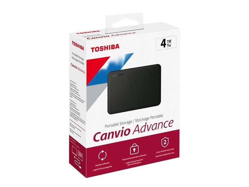 Disco Duro Externo Toshiba Canvio Advance 4TB USB 3.2 Red