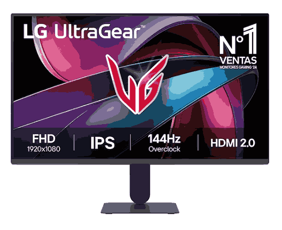 Monitor LG LED 23,8" UltraGear FHD Ips Gaming 144hz 1ms HDMI DP Slim Stan Black  24G411A-B