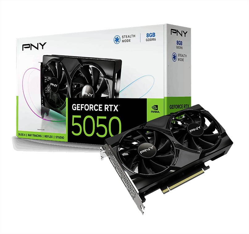 Tarjeta de Video PNY GeForce RTX-5050 8Gb GDDR6 128bit 1HDMI 3DP 2Vent PCIe 5.0