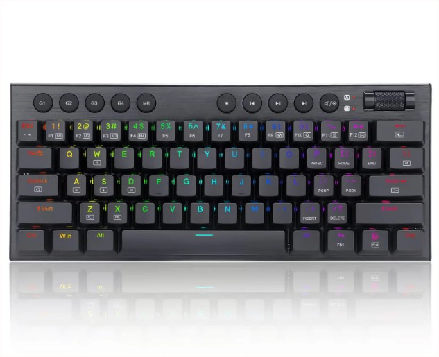 TECLADO GAMING REDRAGON HORUS MINI PRO K632RGB-PRO RED RGB 60% SWITCH RED 2.4GHZ/BT/USB-C