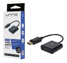 [LT0092] Adaptador Display port a HDMI FHD Unnotekno AD3004BK