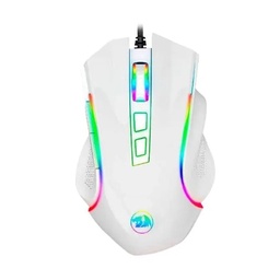 [LT4437] Mouse Gamer Redragon GRIFFIN M607W Blanco con 7 Botones con cable USB