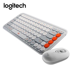[LT4629] TECLADO + MOUSE LOGITECH POP ICON INALAMBRICO WHITE 920-013055