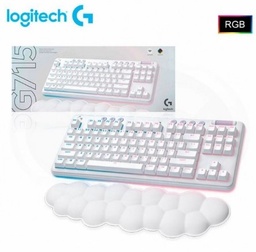 [LT4812] Teclado Logitech Gaming G715 Mecanico Lightspeed RGB Inalambrico White 920-010453