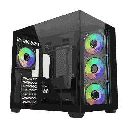 [LT5020] CASE COOLERMASTER Elite 681 Mid Tower Black ARGB ARGB 3x120mm Side Mount 1x120mm Rear 1USB Tipo C