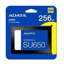 [LT5066] Disco Duro Solido Adata 256gb SU650 2,5Inch SATA III Hasta 520MB/s ASU650SS-256GT-R