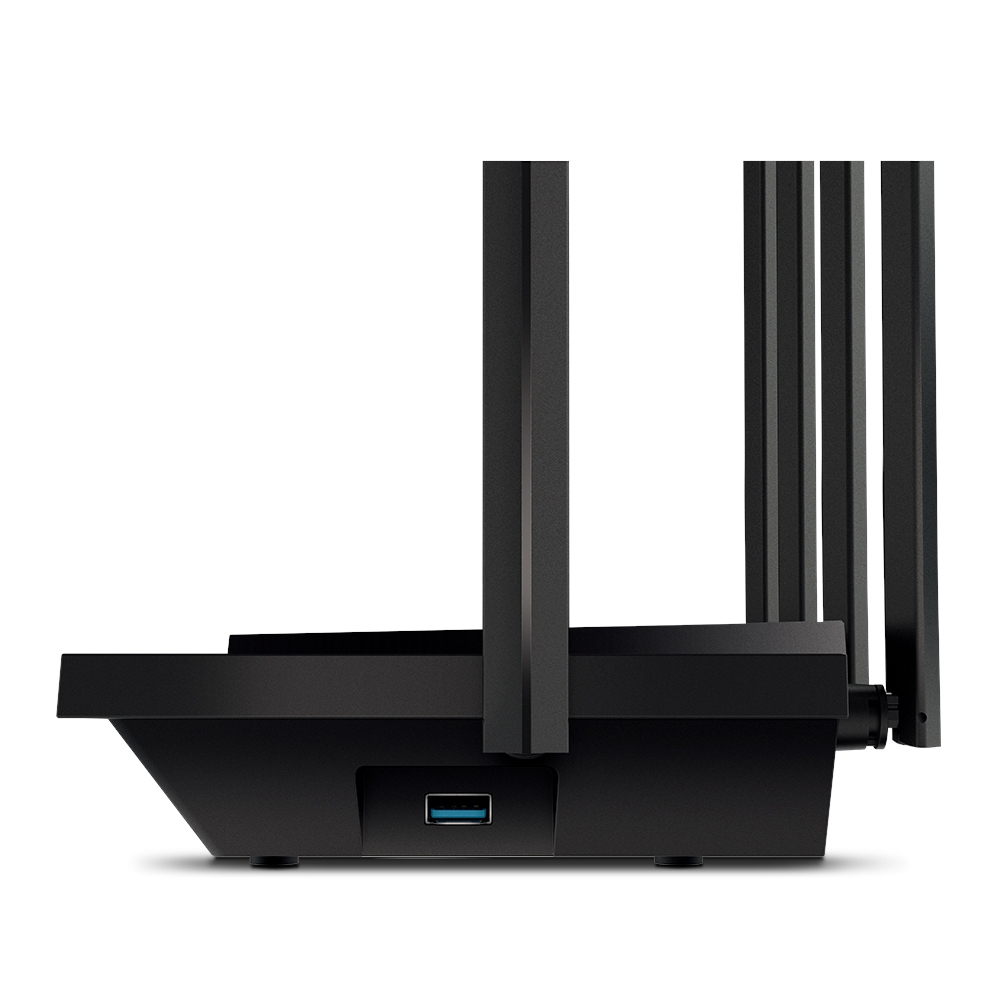 Wireless Router TP-Link ARCHER-AX72 WIFI 6 AX5400/GB/DUAL BAND/CPU 1,0GHZ 2 Nucleos/6 Antenas/4 Ptos. GE/1USB