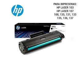 Toner HP Negro 105A Black W1105a par impresora 107a 107w