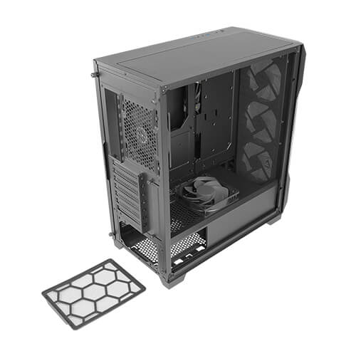 CASE ANTEC DF600 RF BLACK MID TOWER 1X120MM REAR