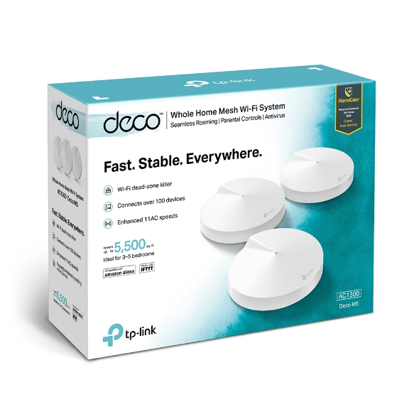 DECO TP-LINK AC1300 WHOLE HOME MESH DECO M5 3 PACK DECOM53PK