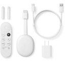 Chromecast 4 con Google Tv Blanco-nieve Wifi Bt Dollby Vision Hdr10 Hdmi Alimentador Usb-c