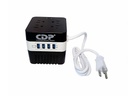 Regulador De Voltaje CDP 4 Tomas 4 USB RU-AVR 604 600va