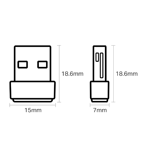 Tarjeta Wireless USB Adapter TP-LINK ARCHER T2U Nano AC600 DUAL BAND