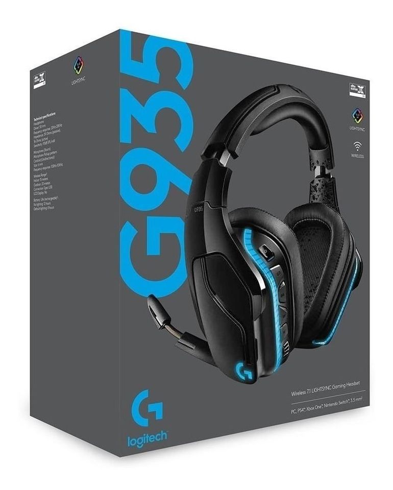 Audifono Logitech Gaming G935 inalambrico 981-000742